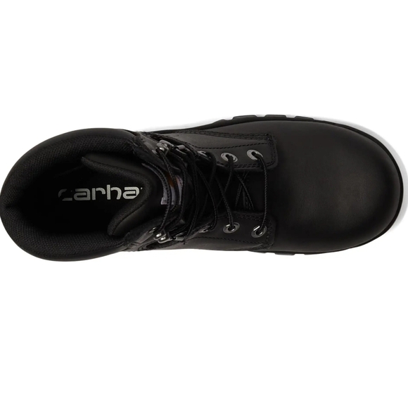 Carhartt Black Leather Work Boots with Padded Ankle - Picture 7 of 12